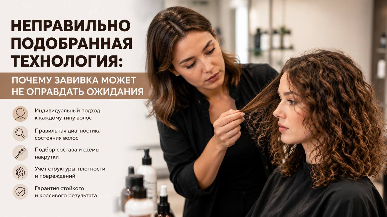 Неправильно подобранная технология: почему завивка может не оправдать ожидания